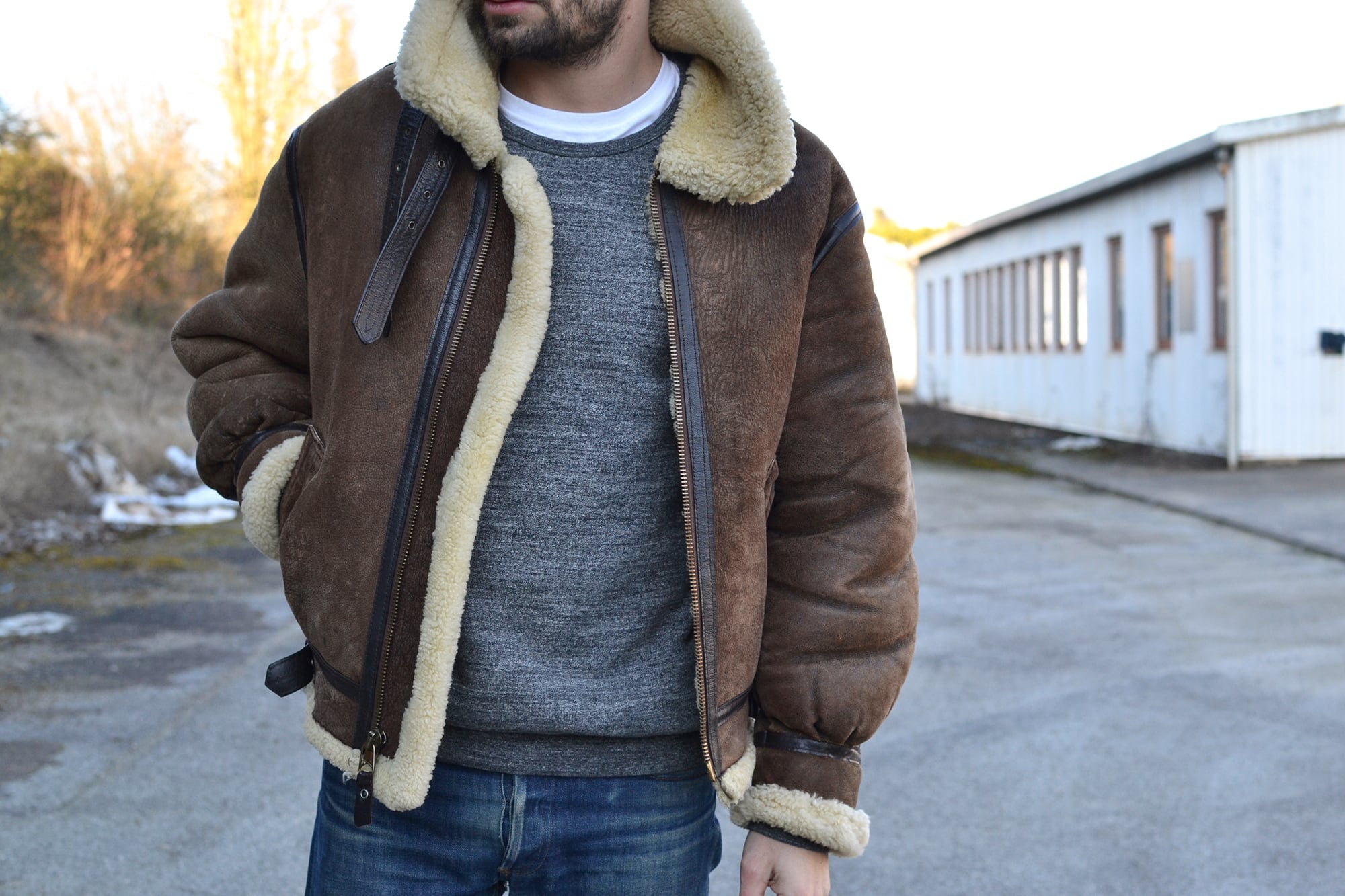 Men's Shearling Coats & Jackets