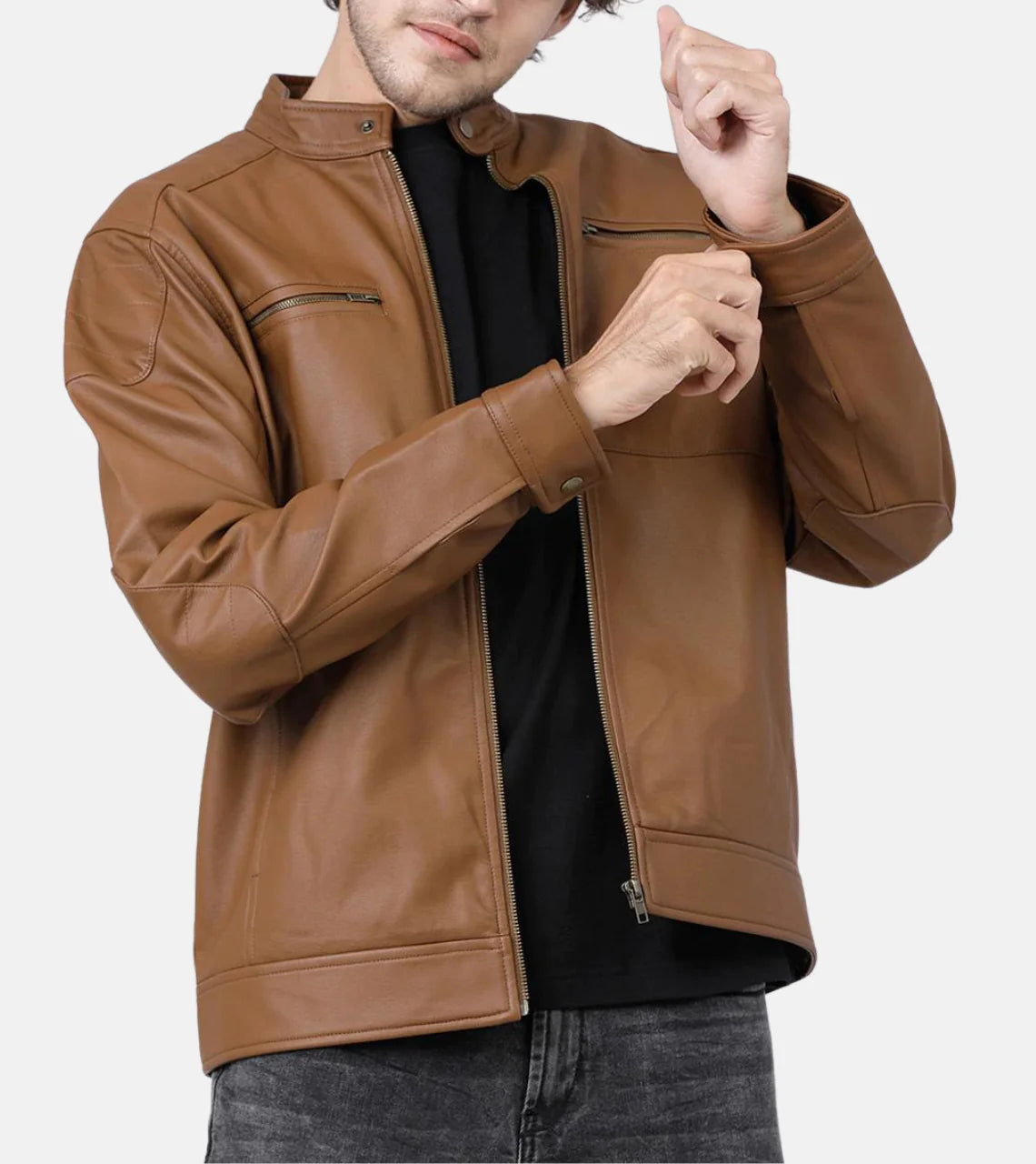 leather jackets for men brown