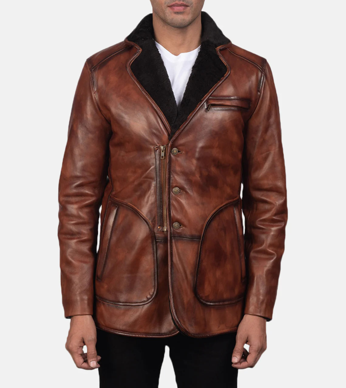 Men’s Shearling Leather Coats