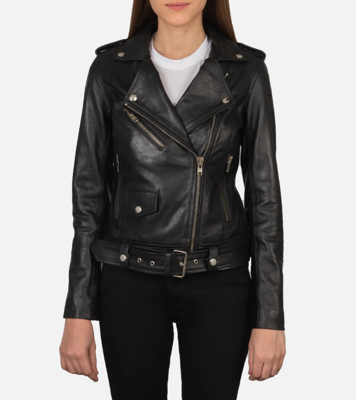 Leather Biker Jacket for Women