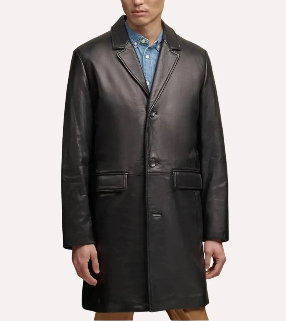 Long Coat For Men leather