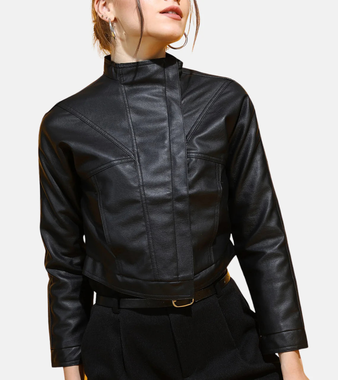 Women Black Leather Jacket