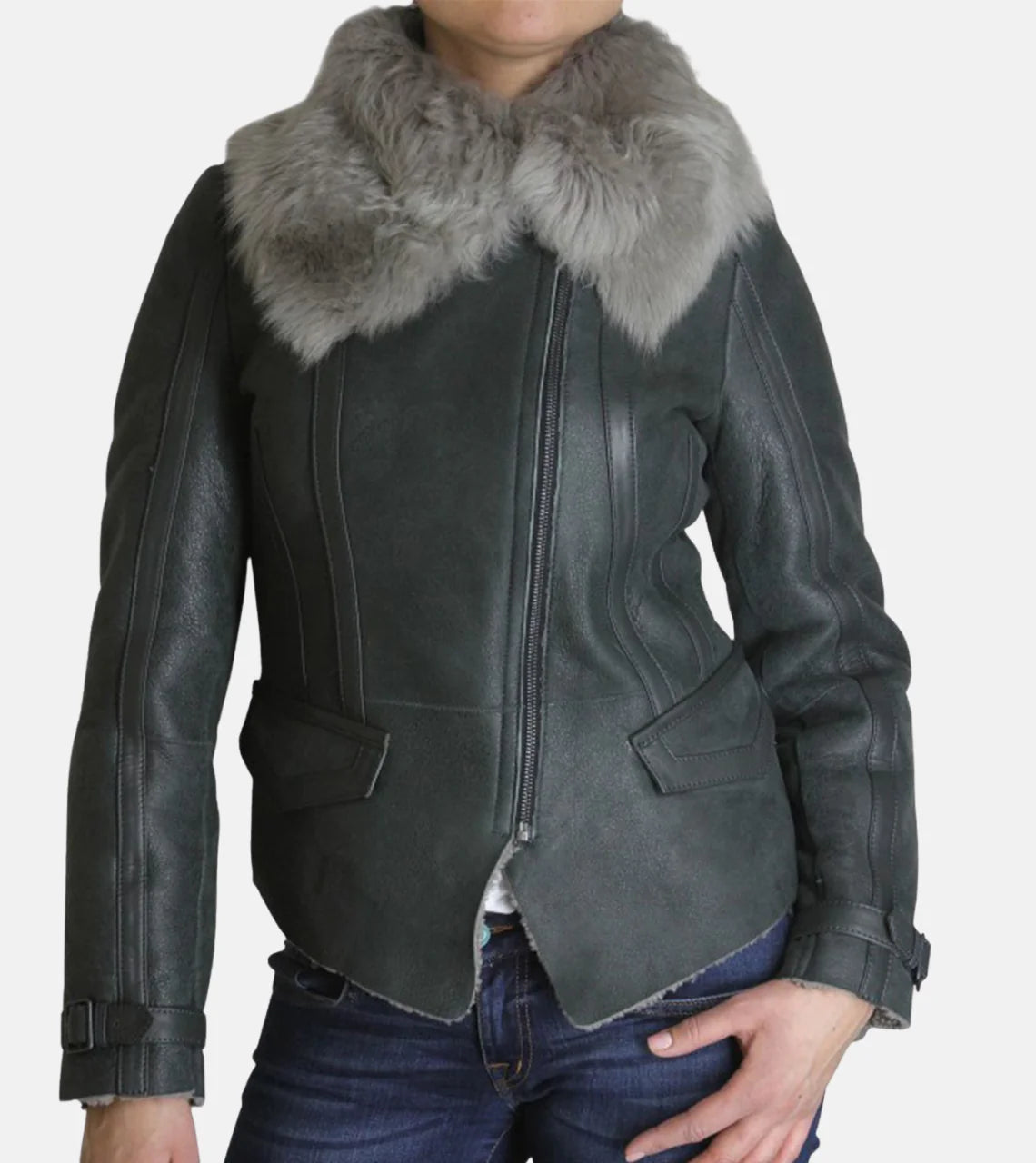 Women's Shearling Jackets Real leather