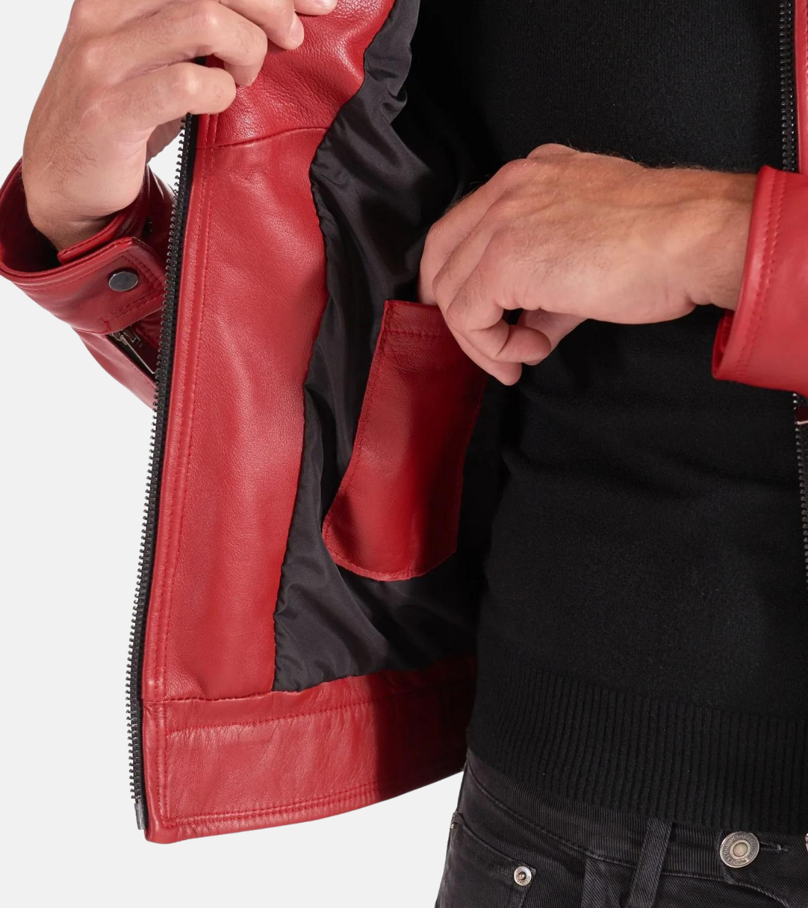 Men's Biker Leather Jacket