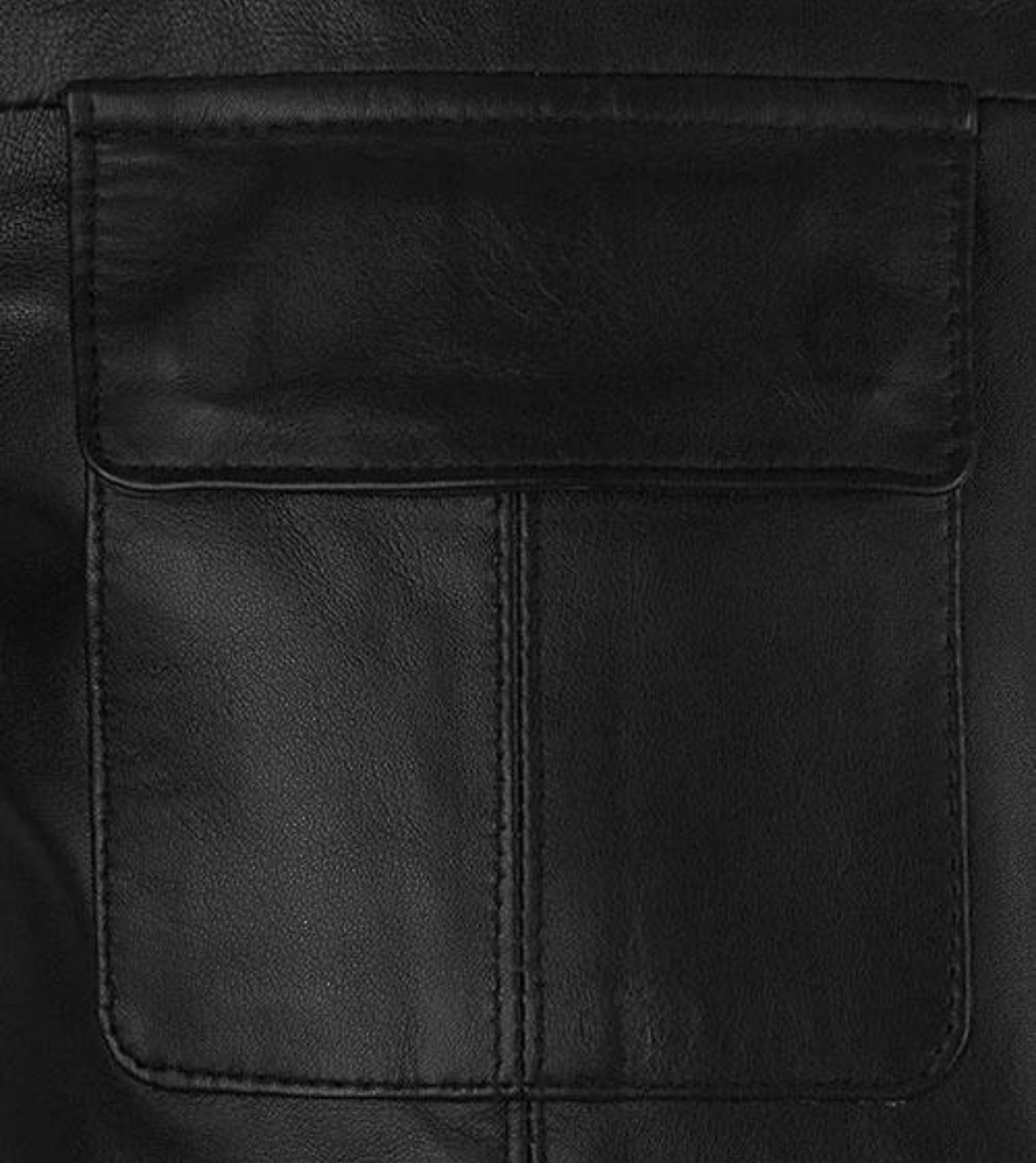  Bold Black Leather Jacket Pocket