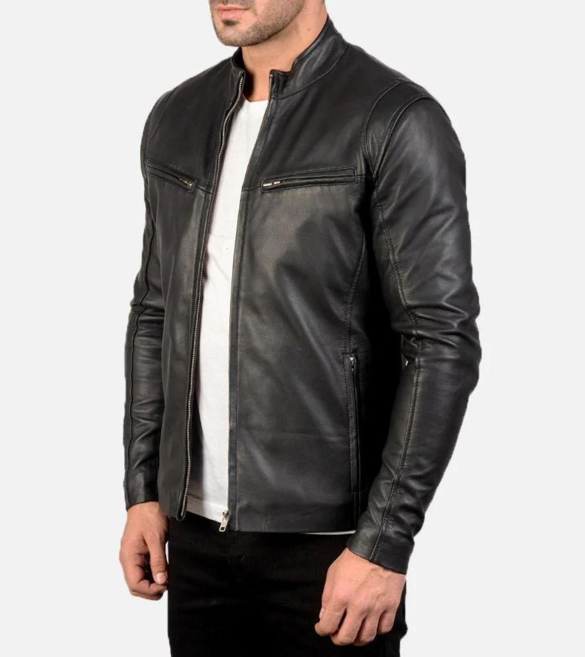 Dronning Men's Real Leather Jacket