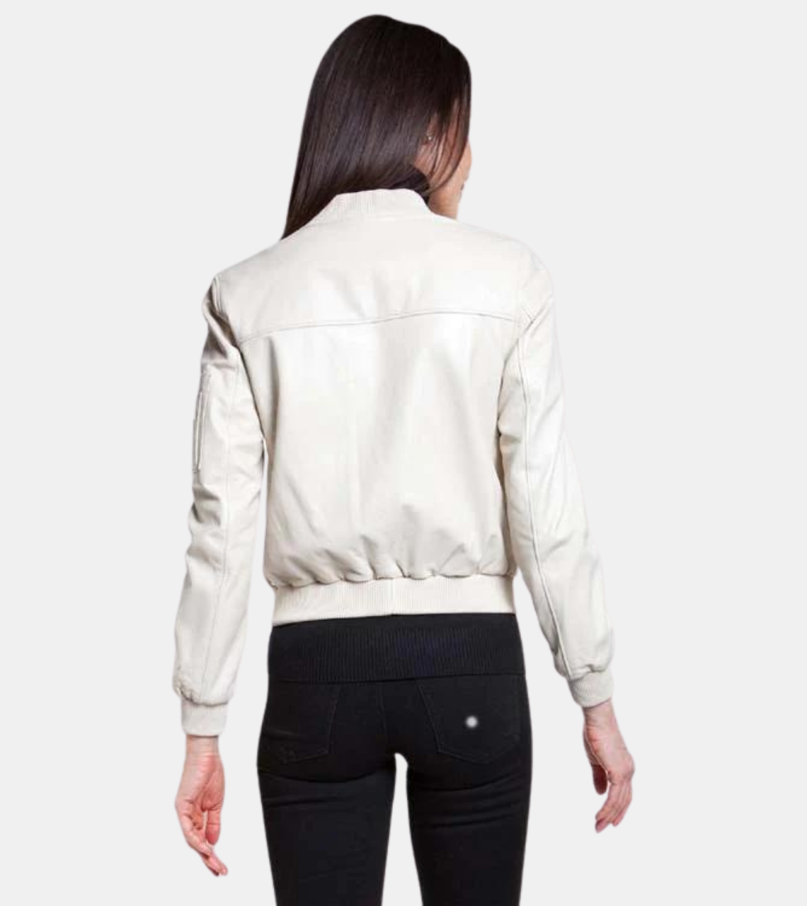 Women’s Leather Bomber Jacket