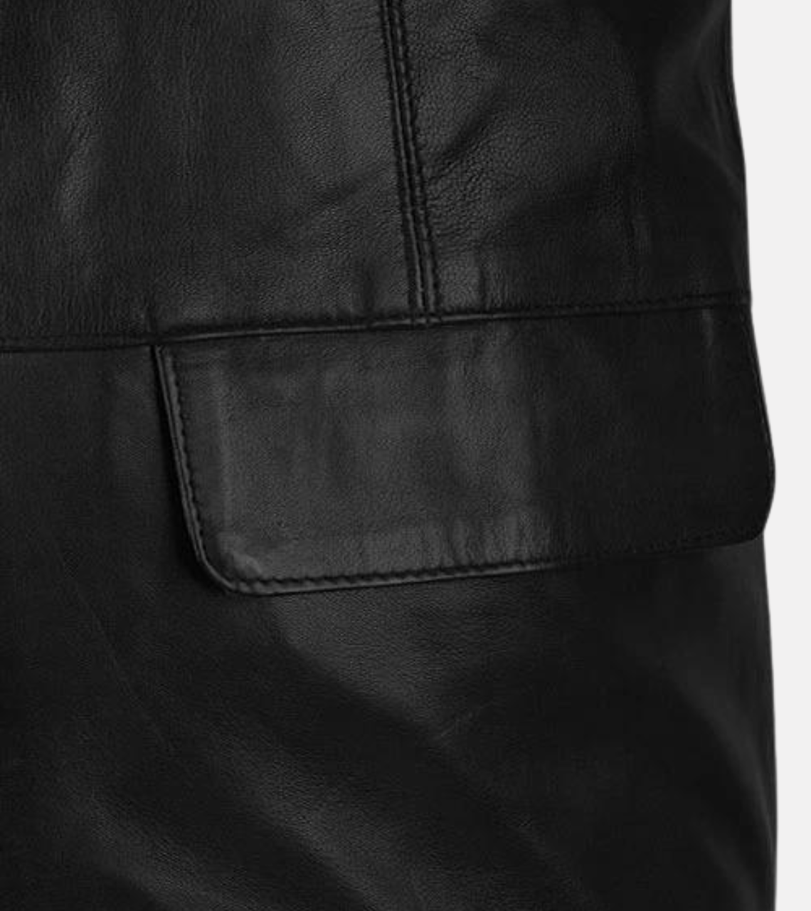 Bold Black Leather Jacket For Men's