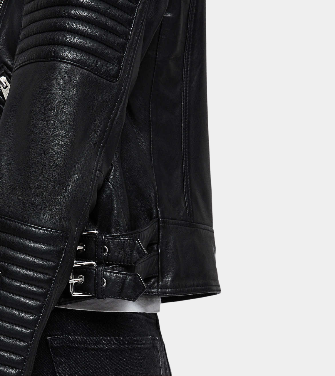  Women's Biker Leather Jacket