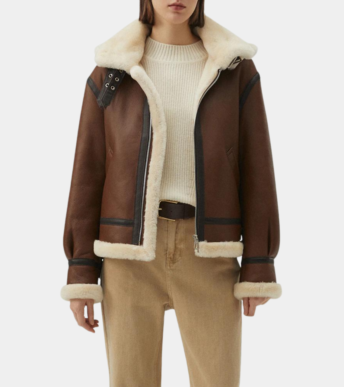  B3 Bomber Shearling Leather Jacket