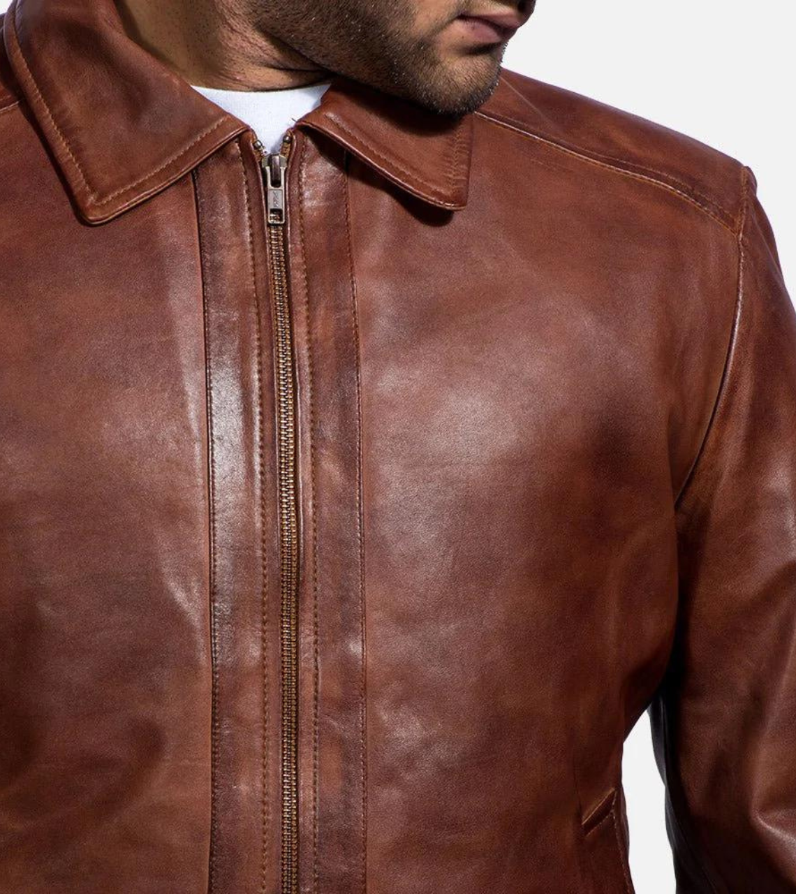 Waxed Leather Jacket