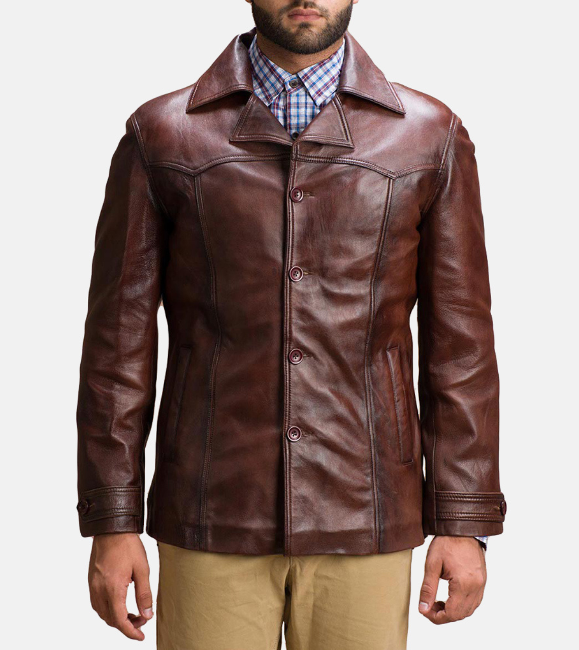  Antarctic Distressed Men's Leather Jacket 