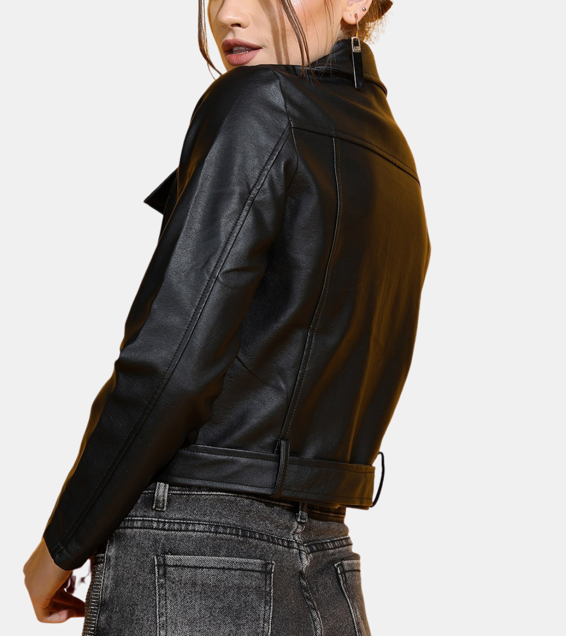 Camreigh Women's Black Leather Jacket