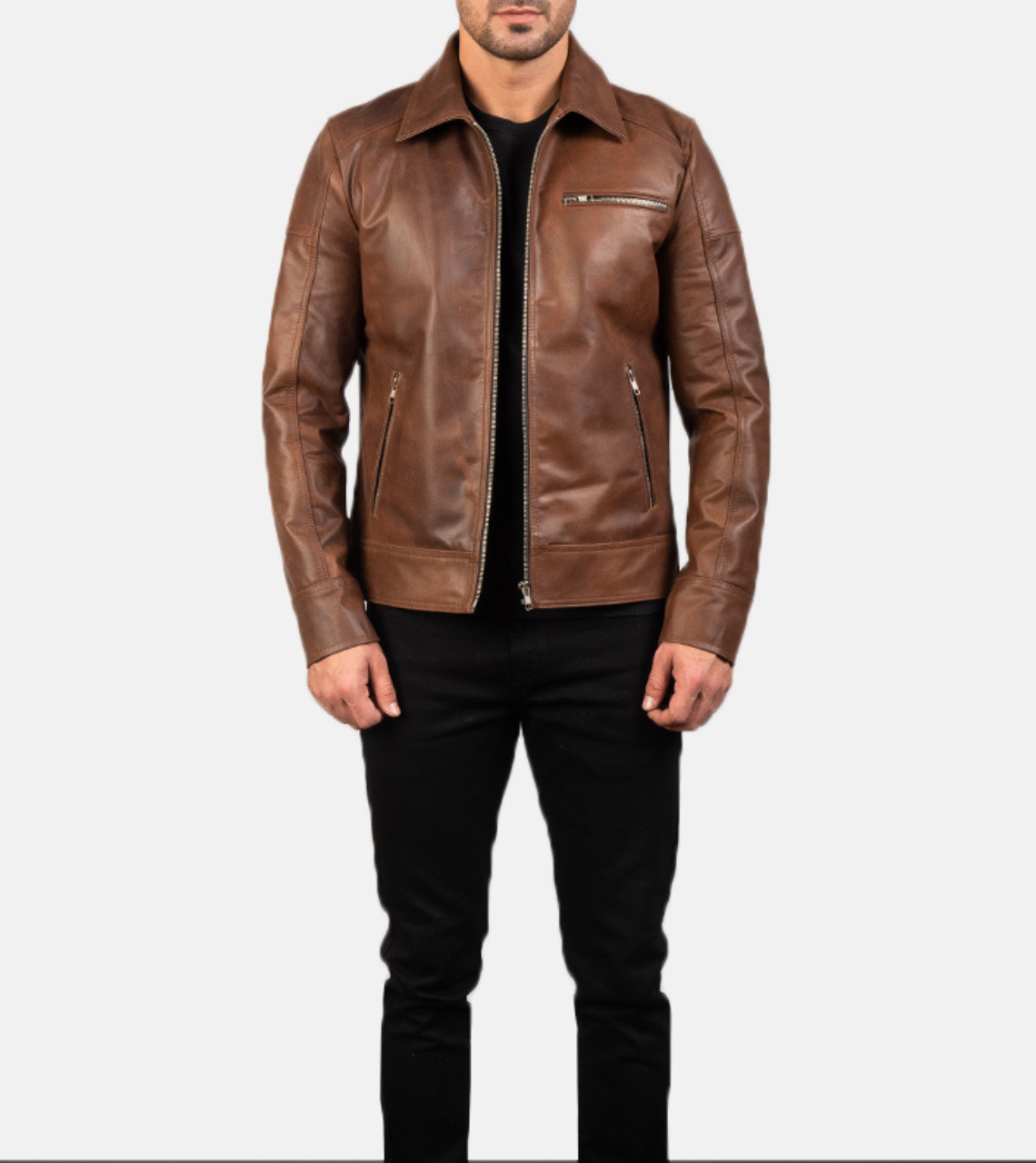 Men Biker Leather Jacket