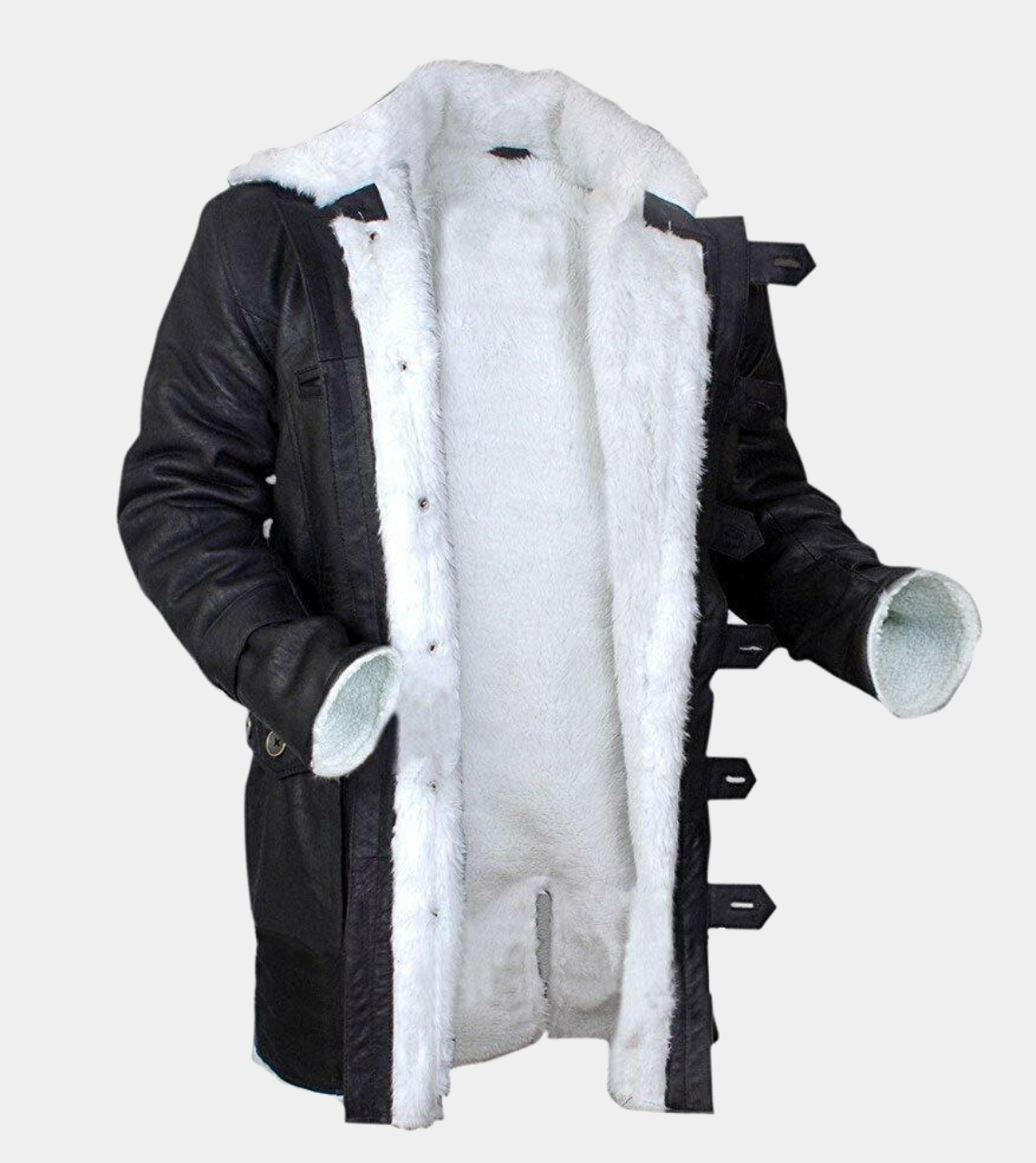 Bane Inspired B3 Sheepskin Men's Leather Shearling Coat