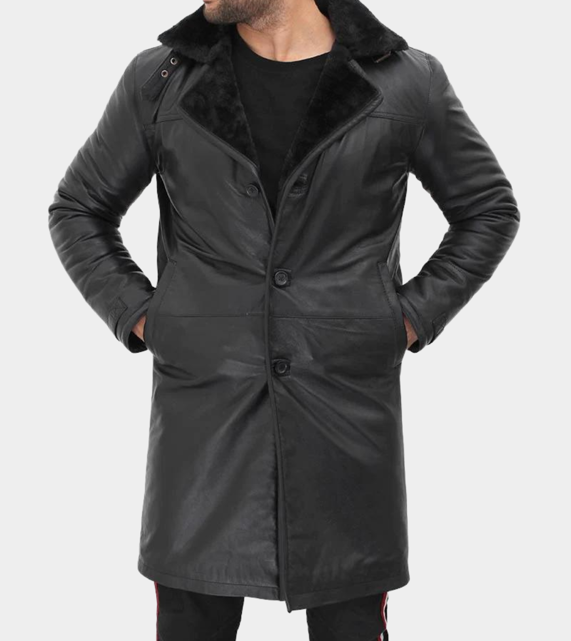  Lambskin Men's Leather Coat