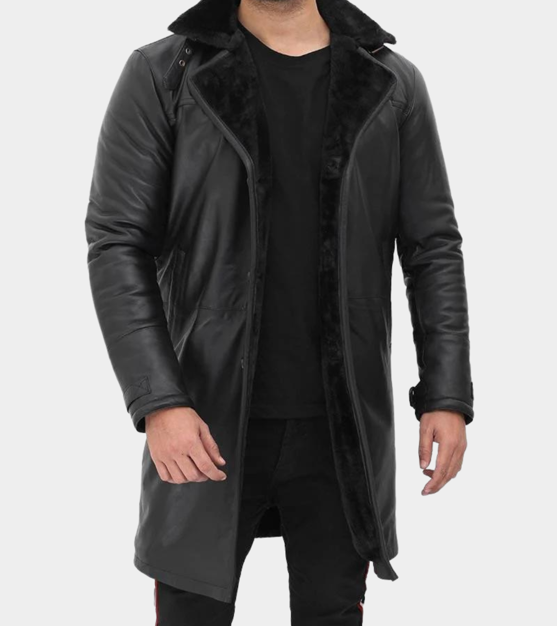 Black Leather Coat