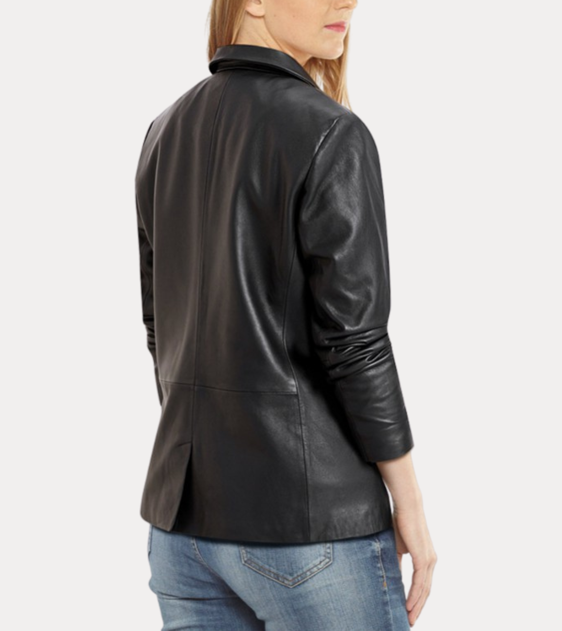 Lillie Black Women's Leather Blazer