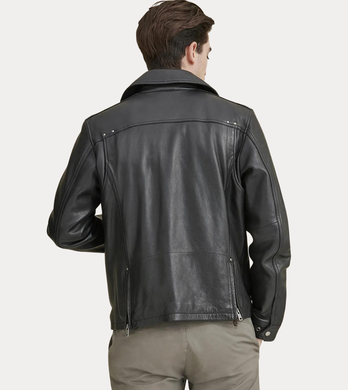 Black Biker Leather Jacket