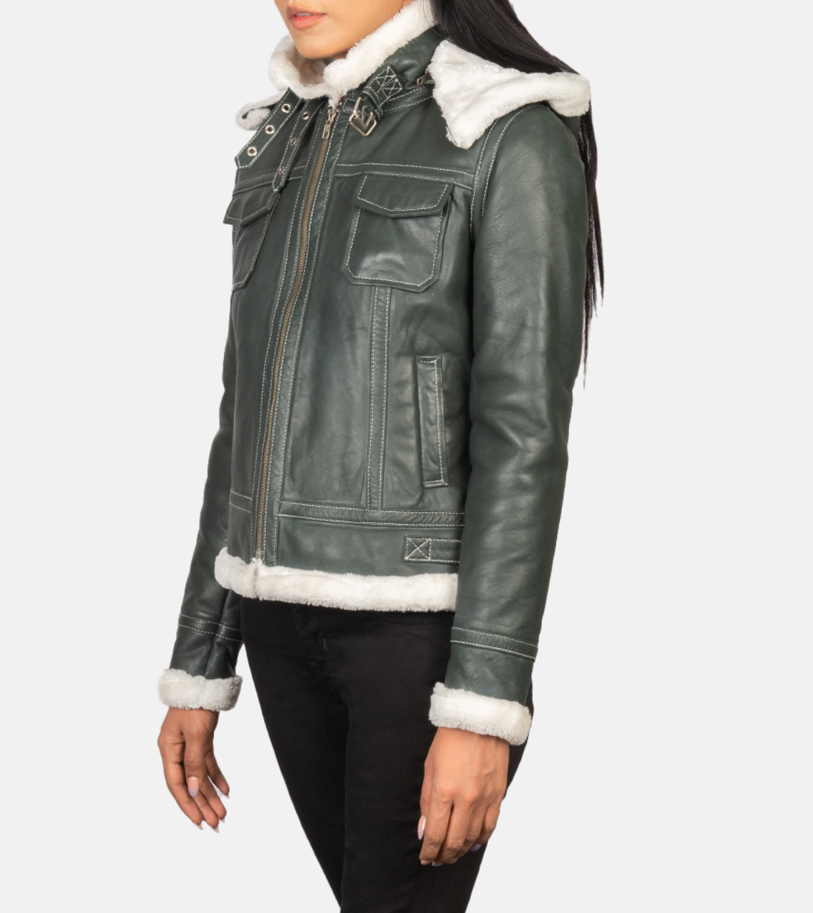 Women's Shearling Leather Jacket