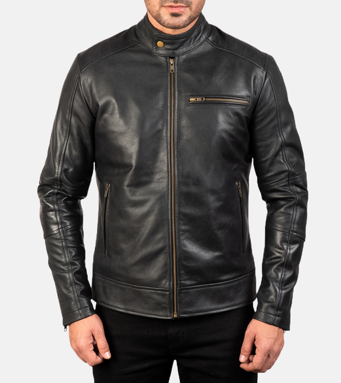 Vincent Black Men's Leather Jacket