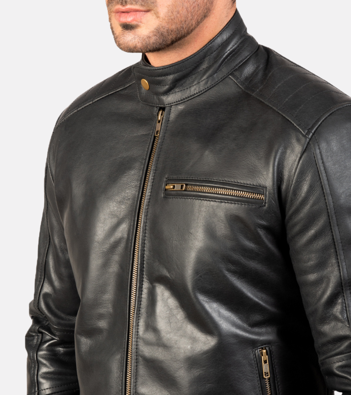 Vincent Black Men's Leather Jacket