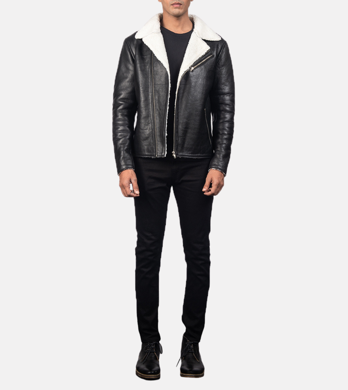  Leather Bomber Jacket 