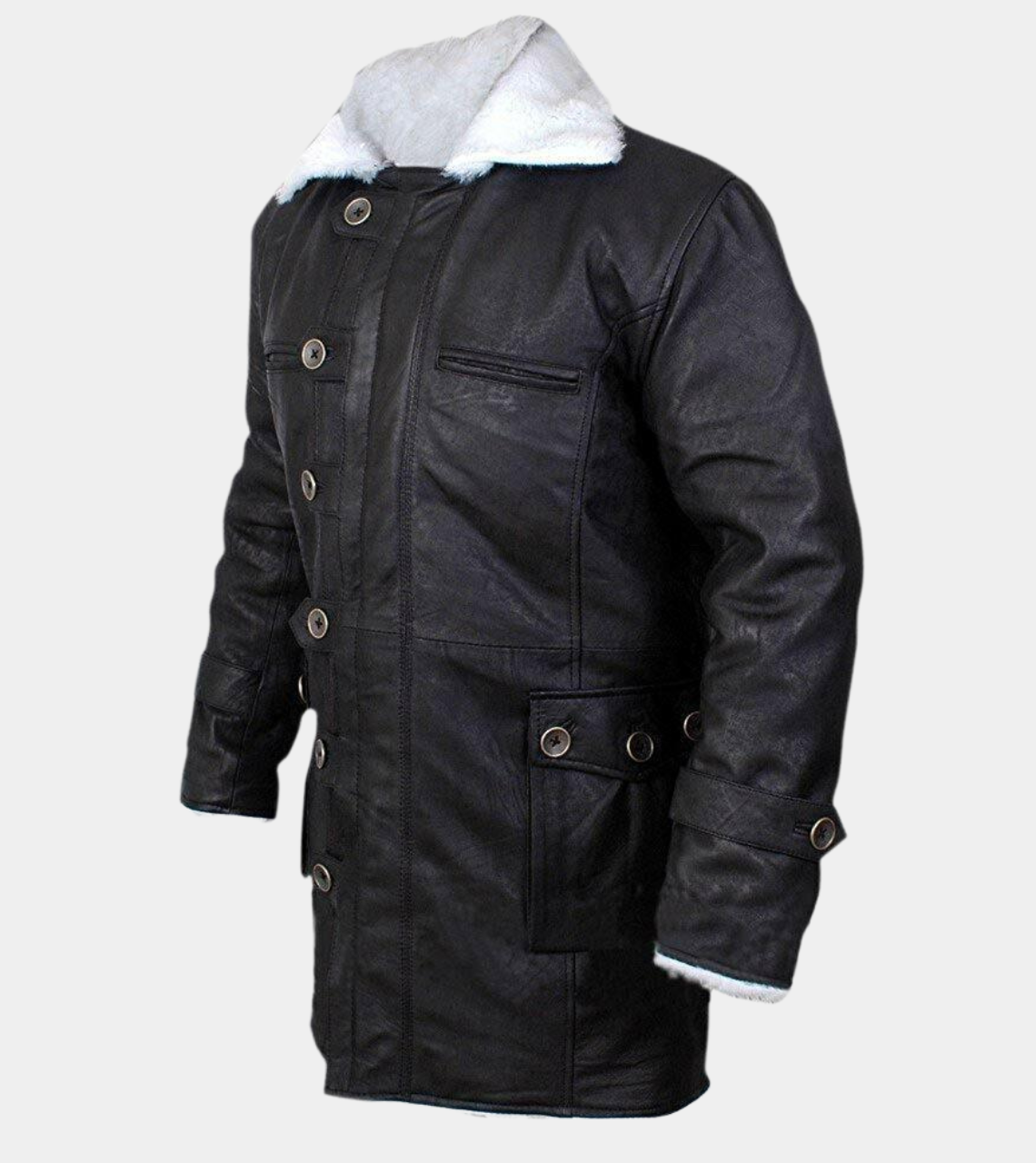 Sheepskin Men's Leather Shearling Coat