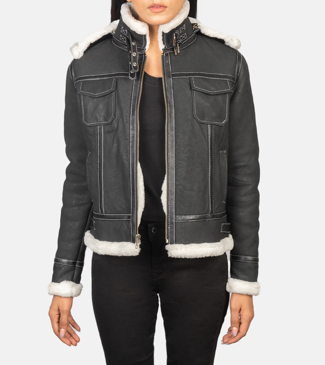 Shearling Leather Jacket