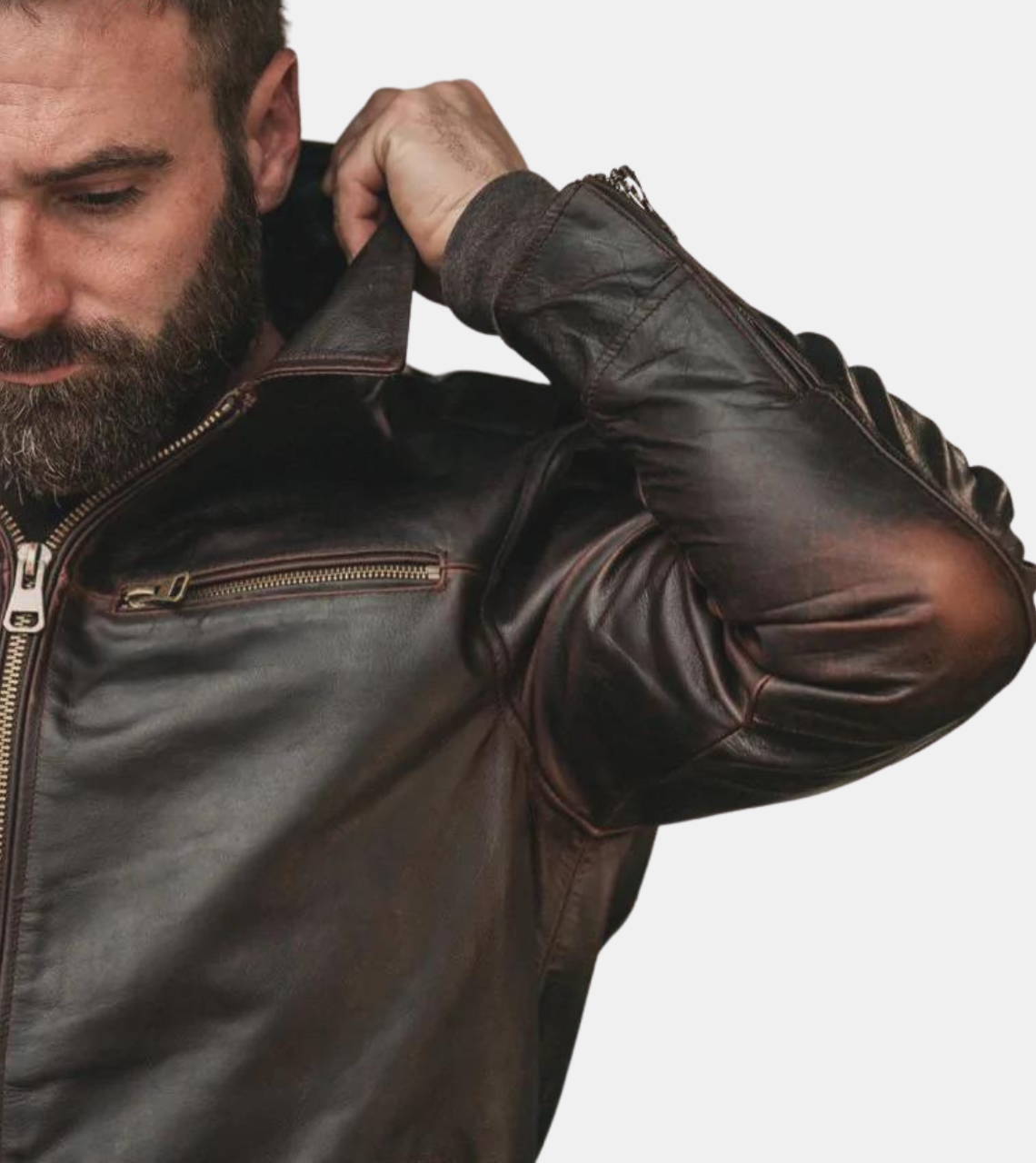  Biker Leather Jacket