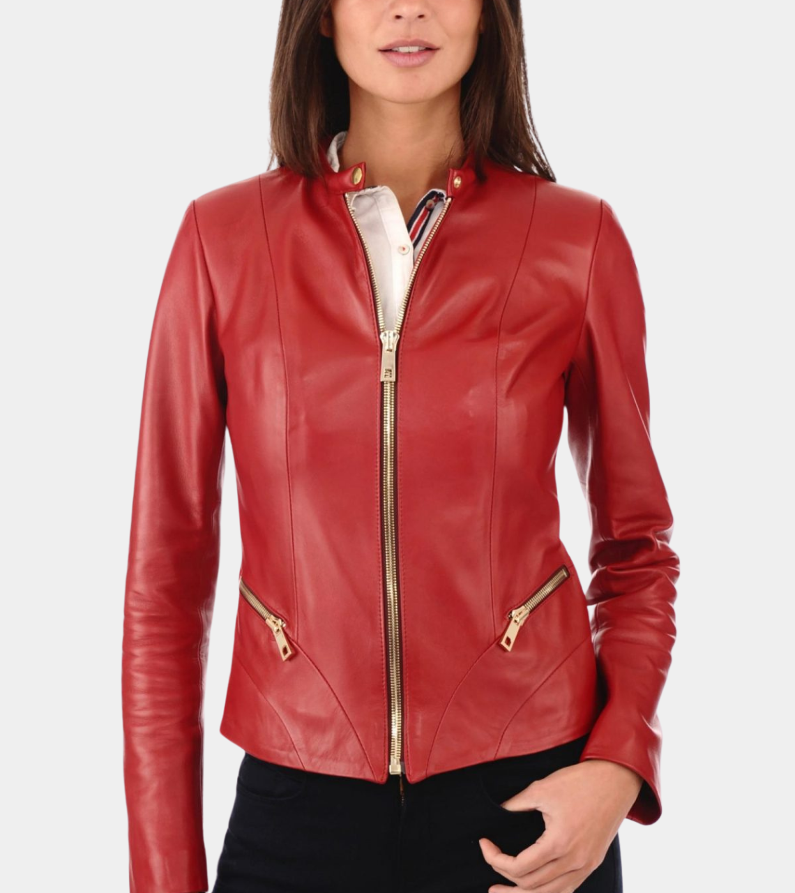 Women's Biker Leather Jacket