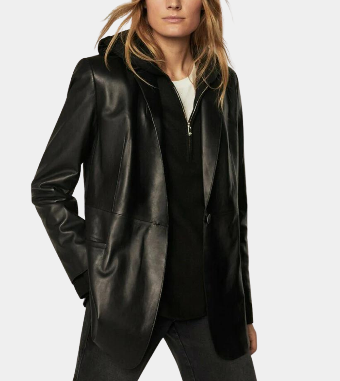  Leather Blazer