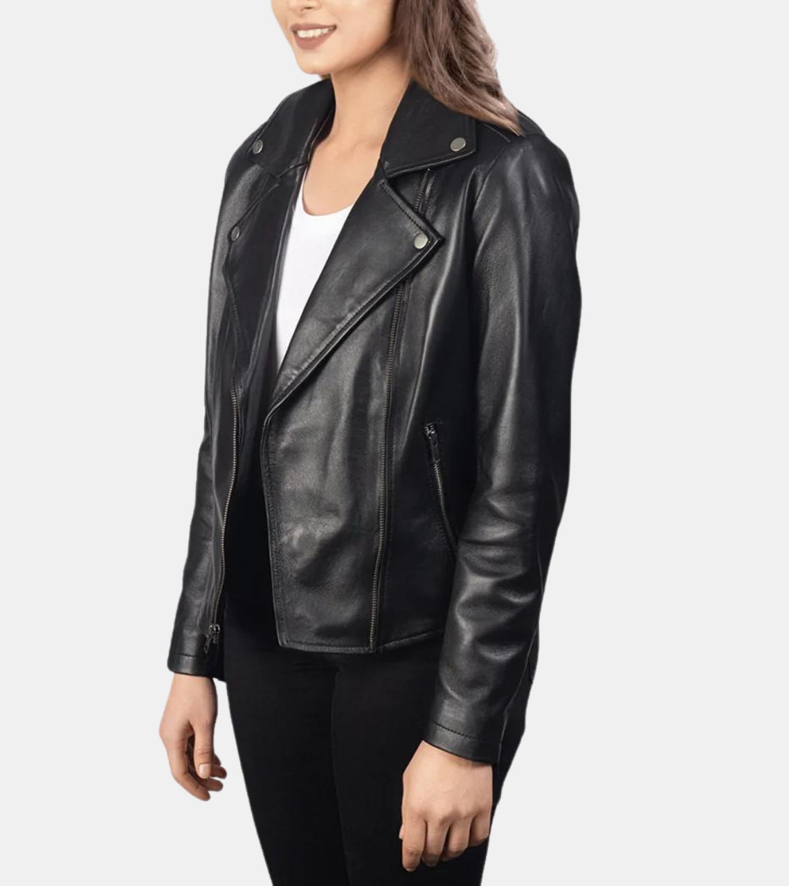  Black Biker's Leather Jacket