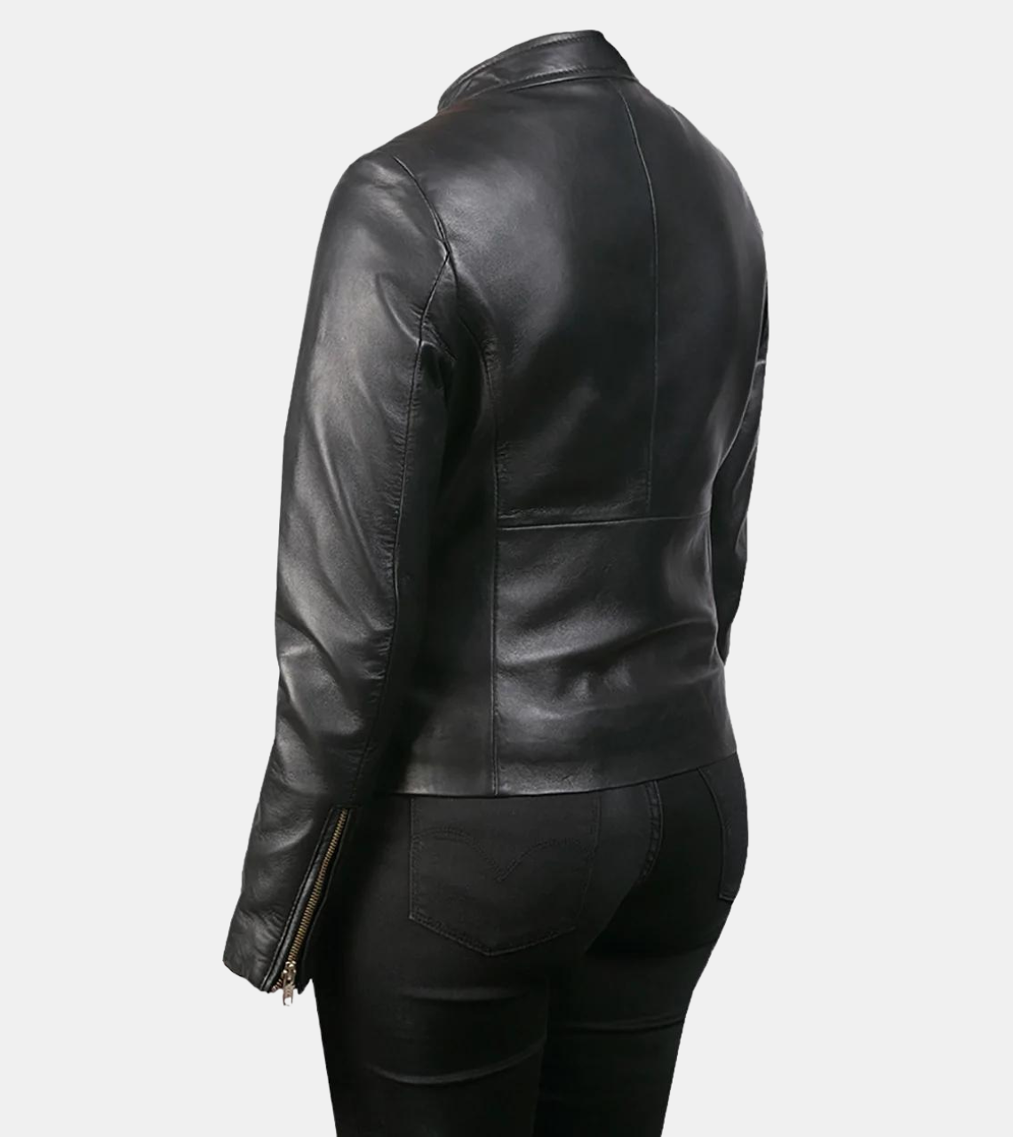 Evane Women's Black Leather Jacket