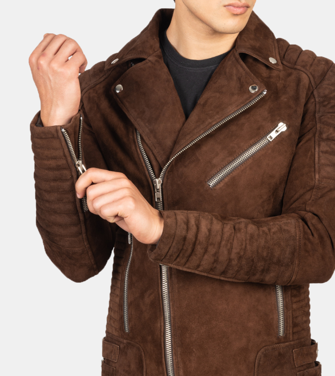  Suede Leather Biker's Jacket 