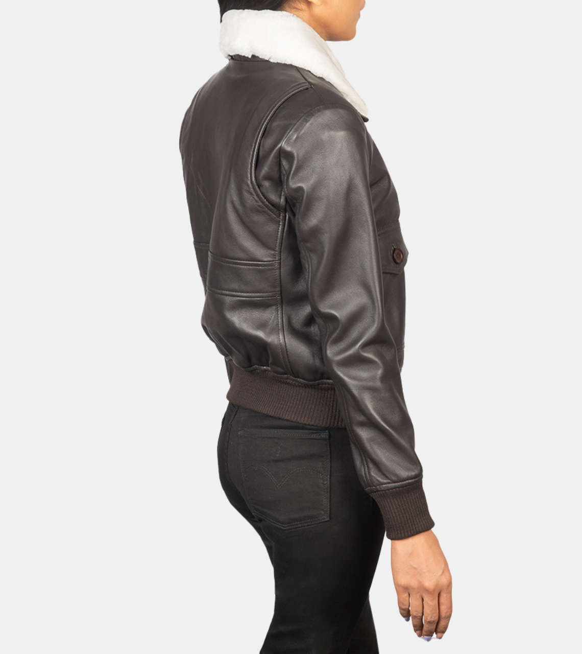 Bomber Shearling Leather Jacket