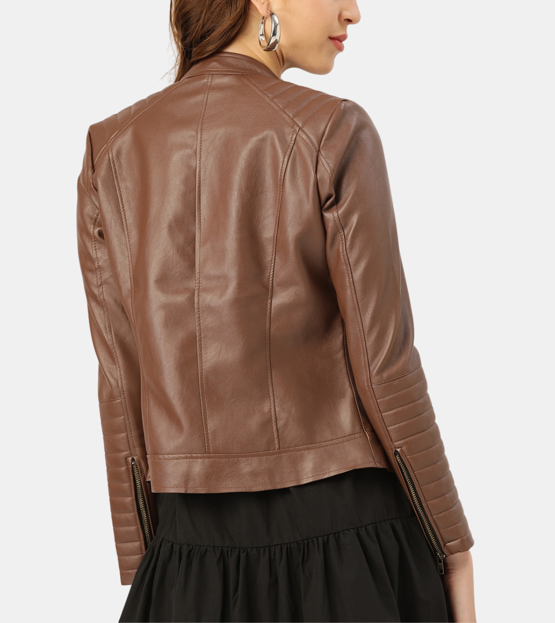 Maeve Women's Brown Leather Jacket