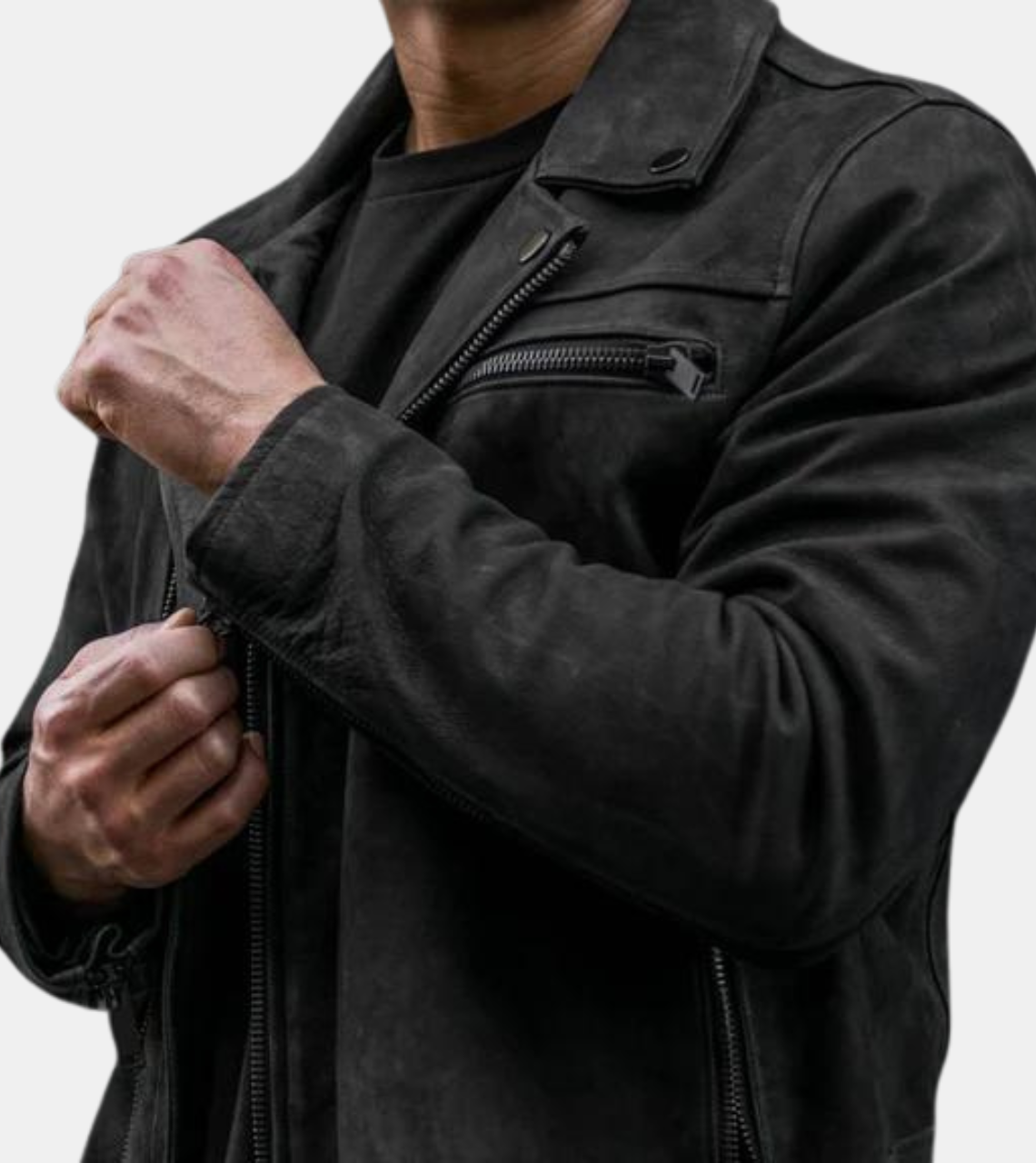 Black Biker's Leather Jacket 