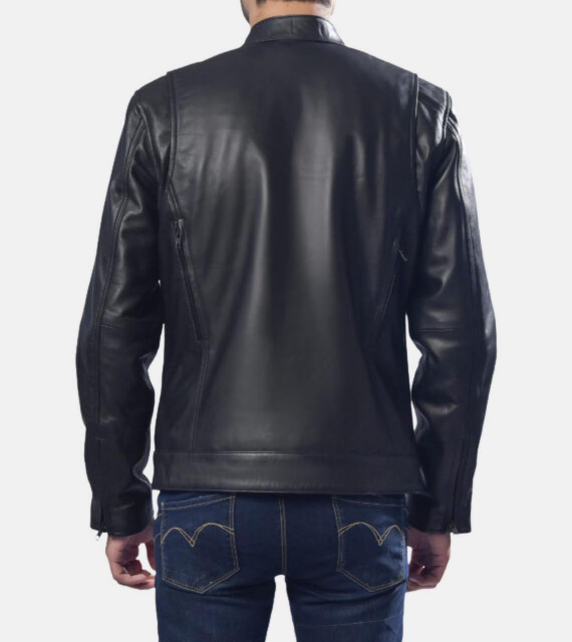 Dempsy Men's Black Leather Jacket