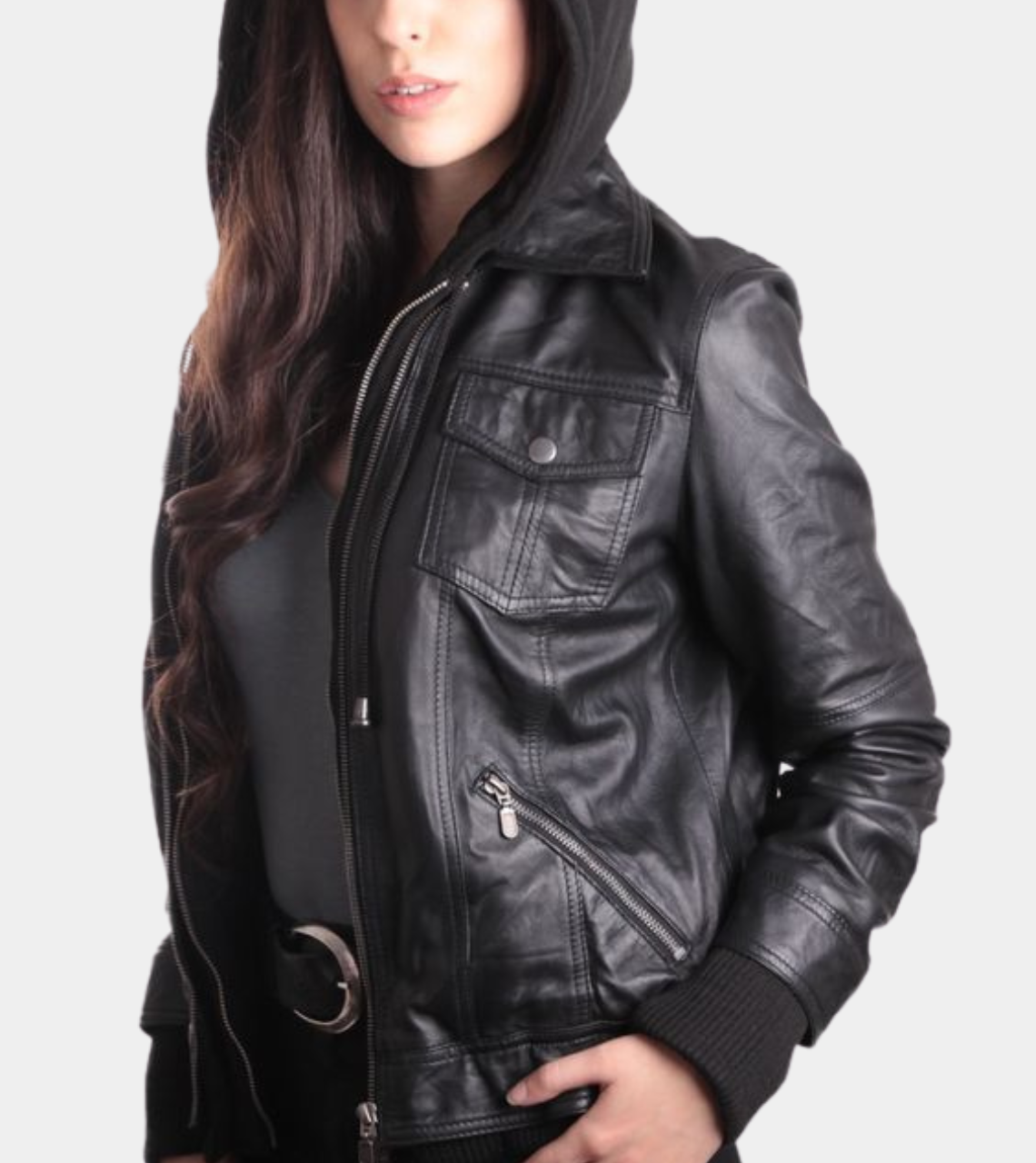 Urban Edge Removable Hooded Bomber Jacket