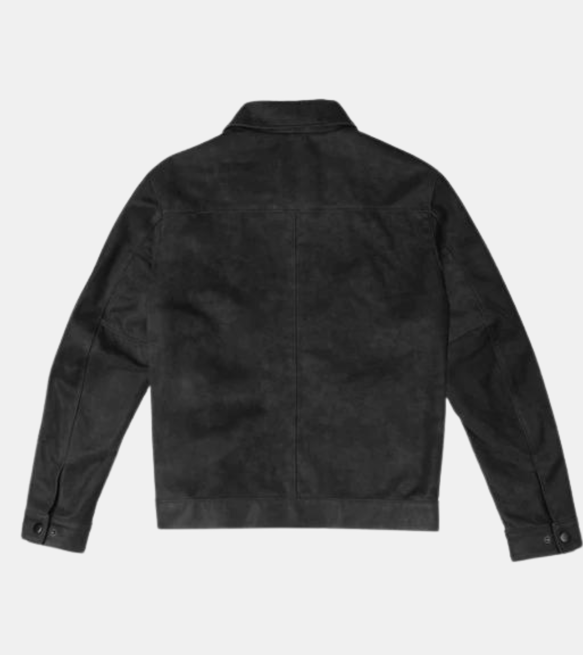 Juniper Men's Distressed Black Leather Jacket