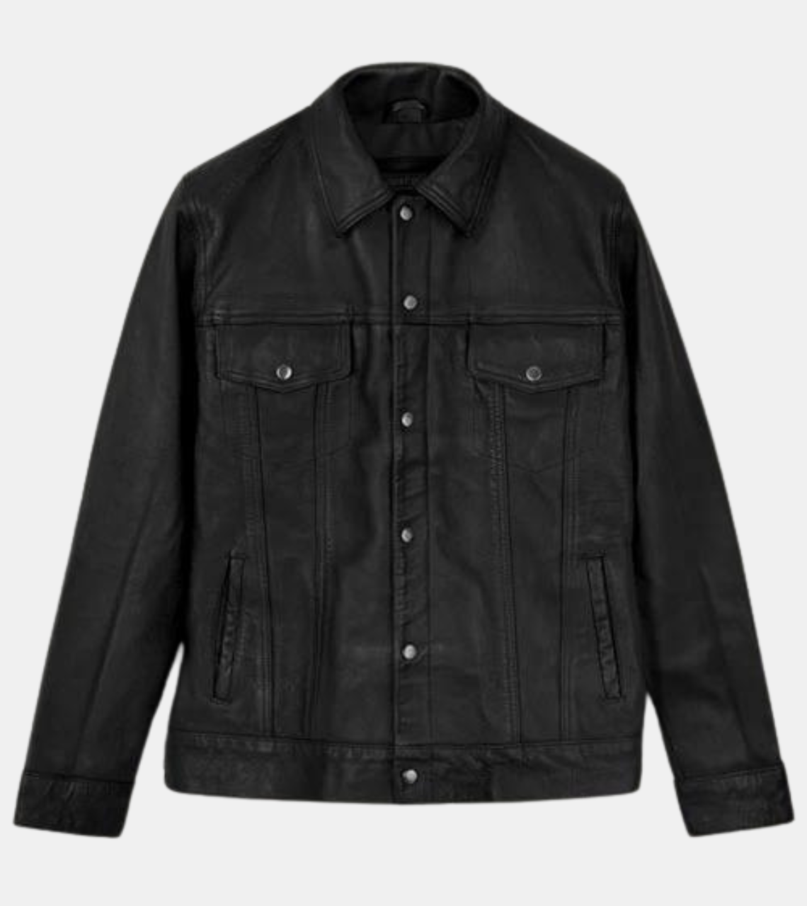 Merrickum Men's Black Leather Jacket