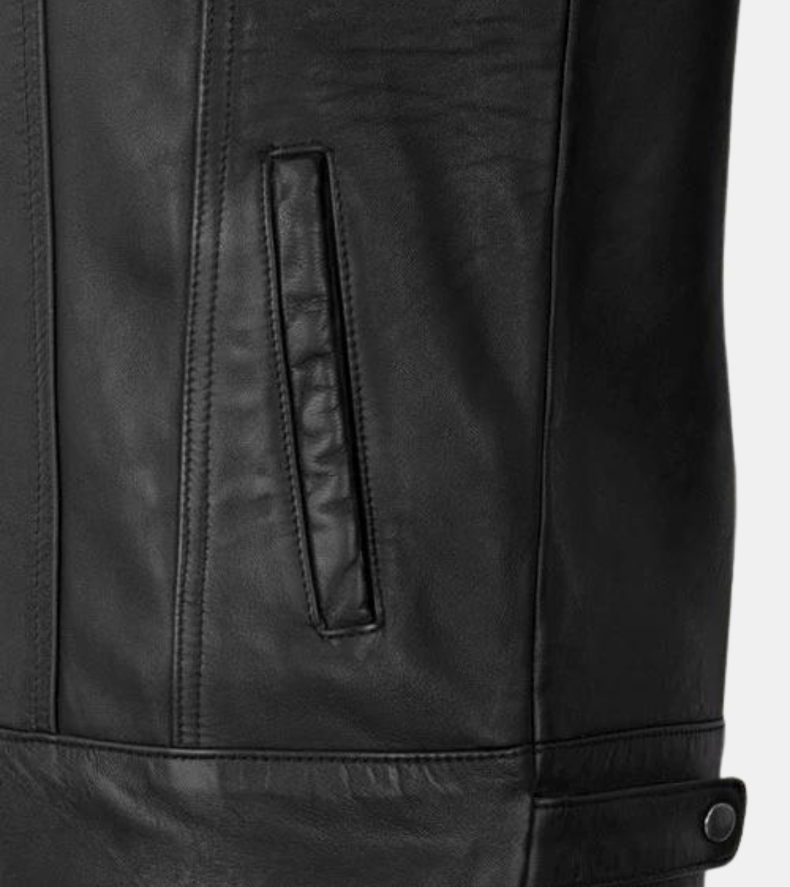 Merrickum Men's Black Leather Jacket