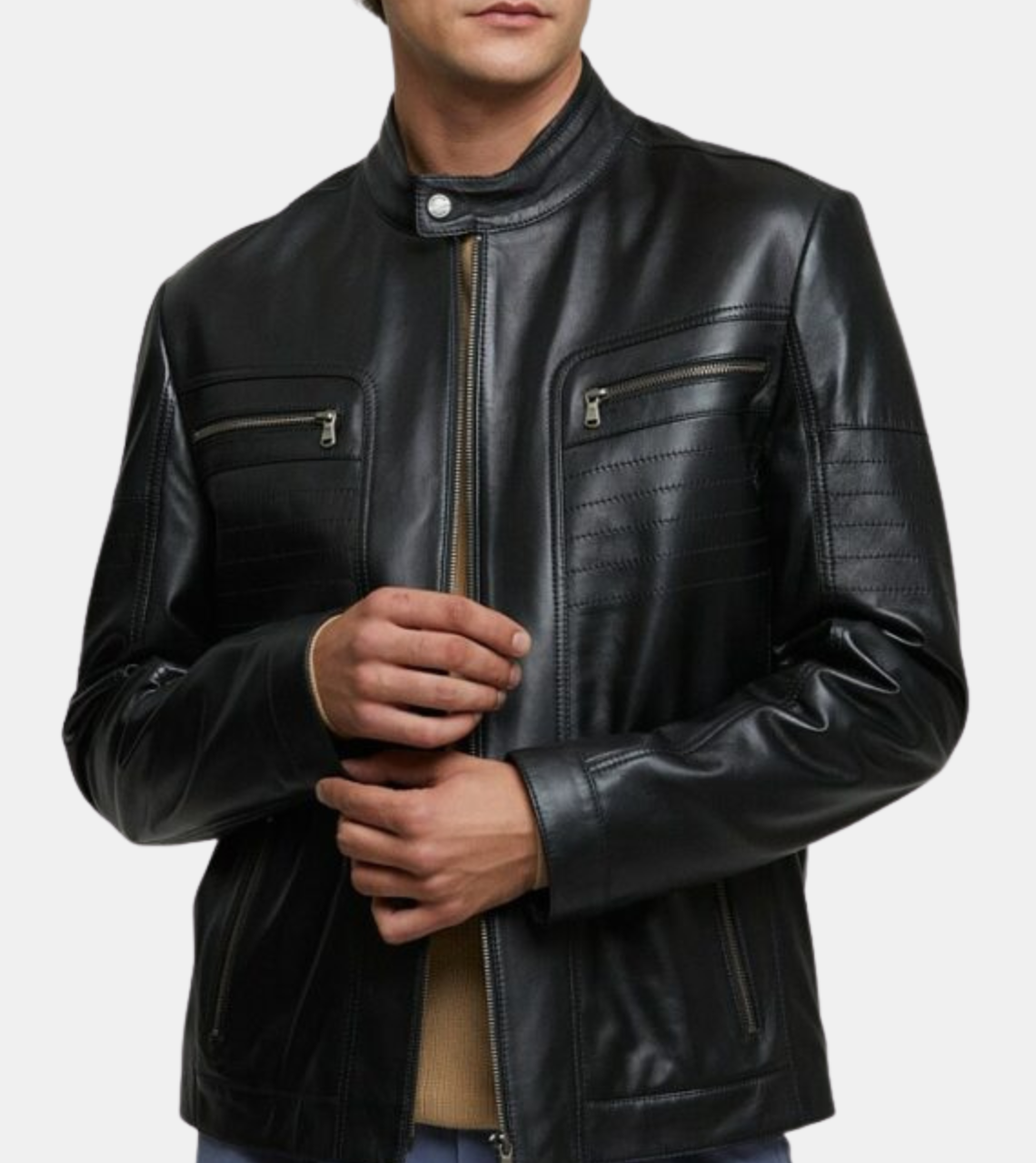 Blackwood Men's Black Leather Jacket