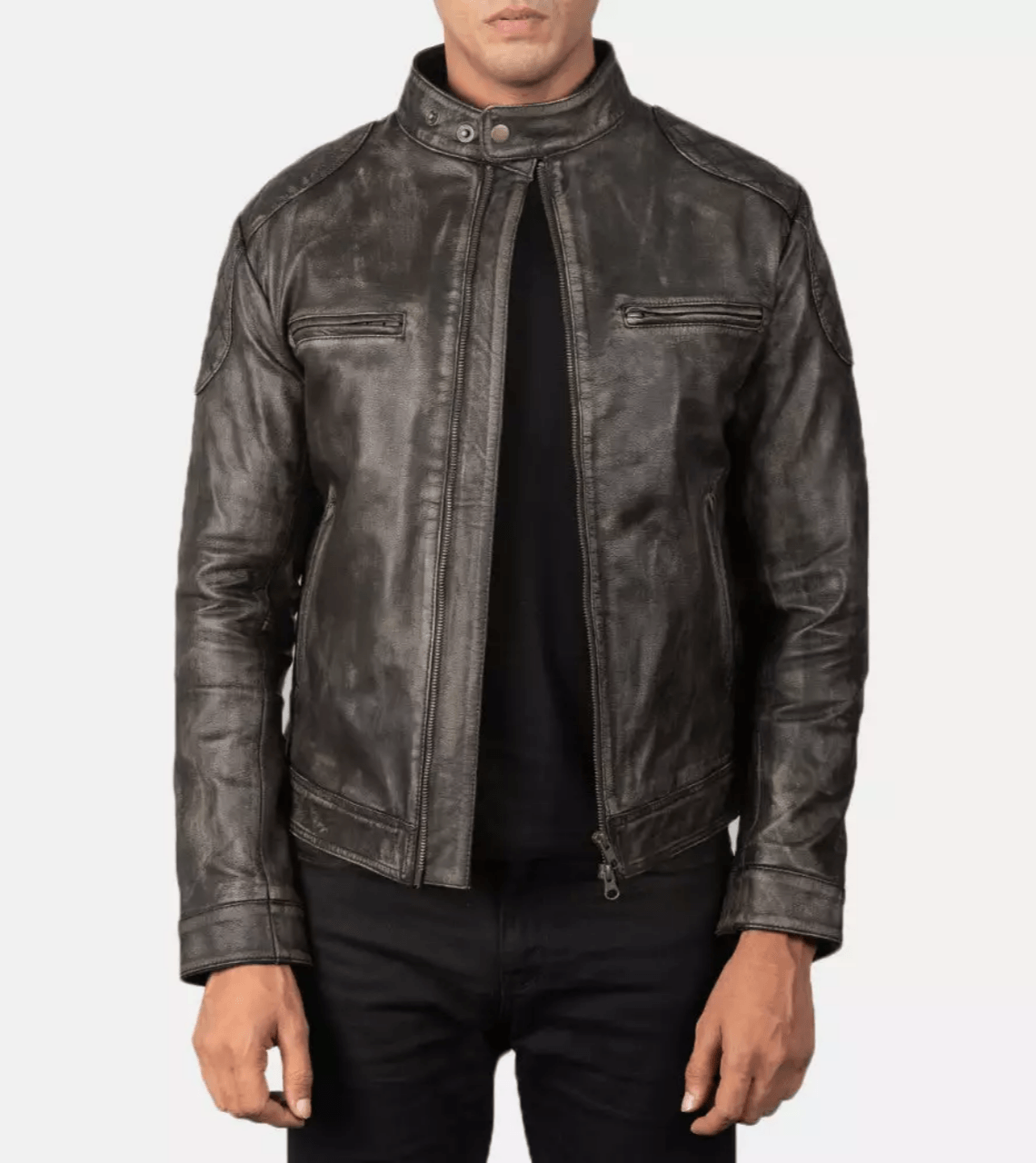 Gatsby Distressed Brown Leather Jacket